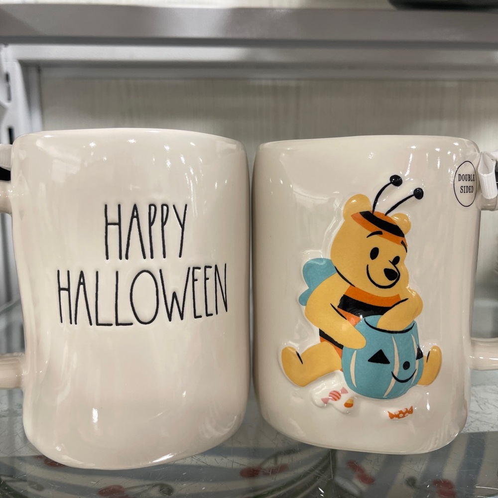 Disney Halloween Winnie the Pooh Bear Honey Bee Rae Dunn Ceramic Coffee Mug NWT